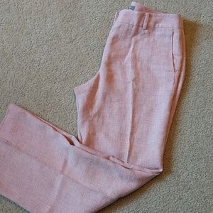Ann Taylor pink linen pants